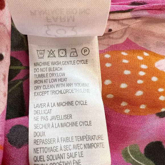 FARM RIO Pop Leopards Chemise Shirtdress in Pink size XS - Picture 11 of 16